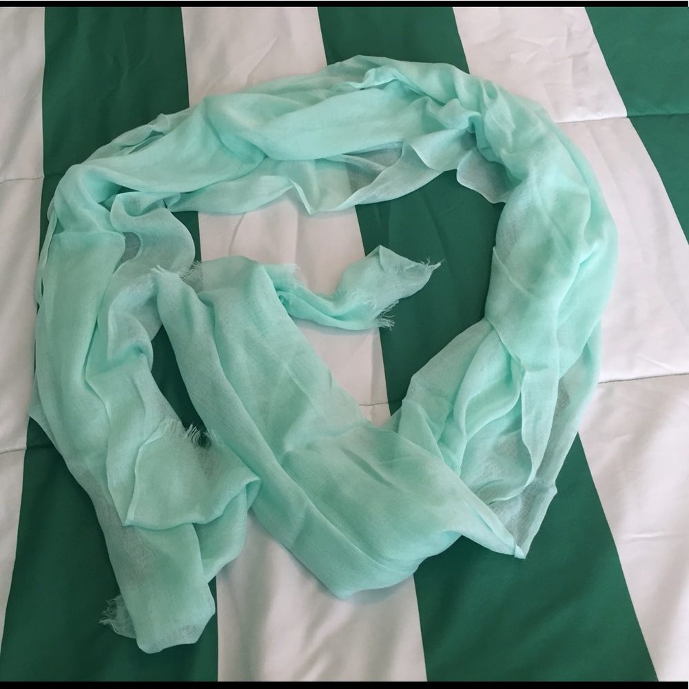 Scarf turquoise aqua wrap